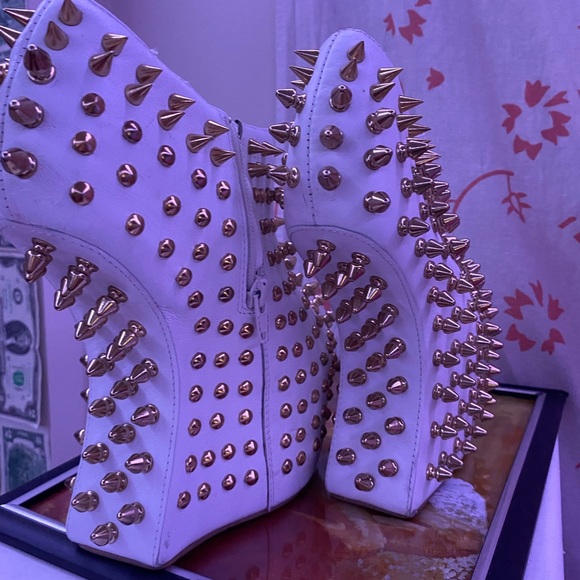 Jeffrey Campbell Shoes Jeffery Campbell Havana White Spiked Heels